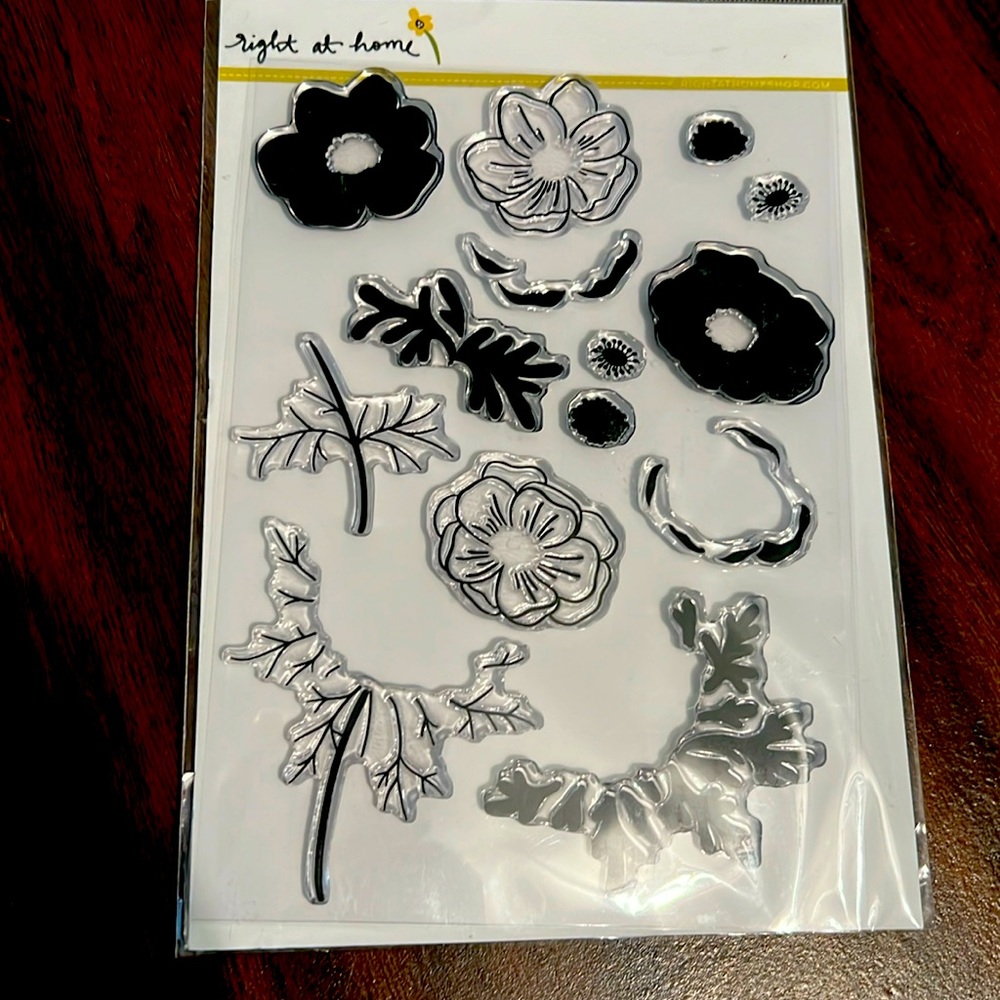 NEW Right at Home Anemone Clear Stamps Set